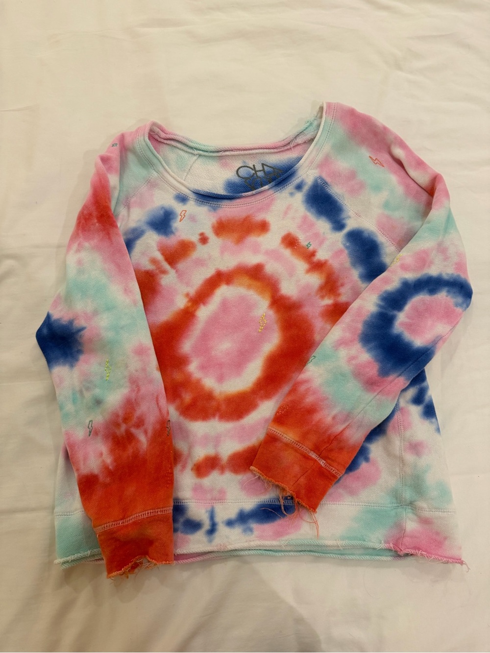 Tie-Dye Long Sleeve Top - Multicolor